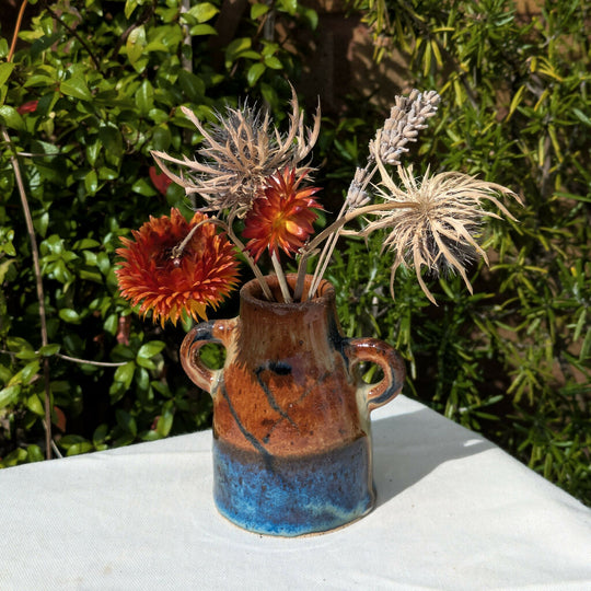 Amphora Bud Vase - Barley Fields