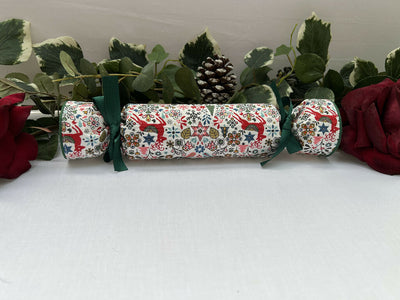 Liberty Print Fabric Christmas Crackers: Eco Reusable Holiday Decor