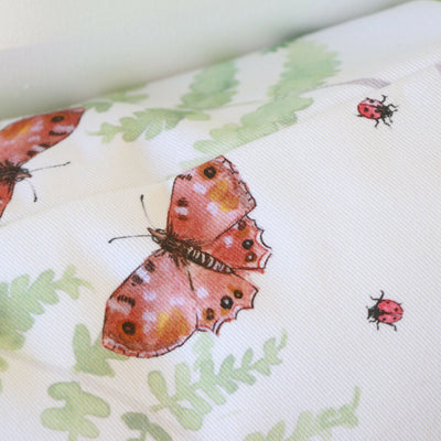 Butterfly and Fern Woodland Cushion