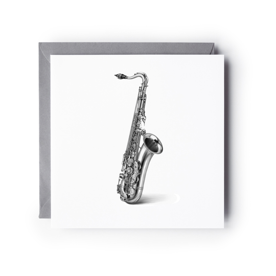 Saxophone Musical Greeting Card