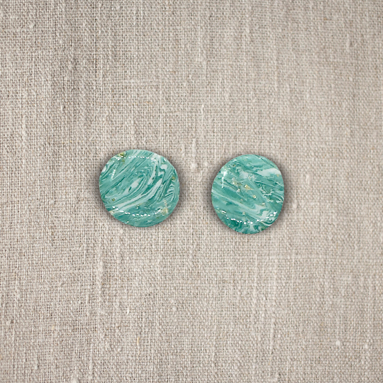 Marble Verde | Classic | Stud Earrings