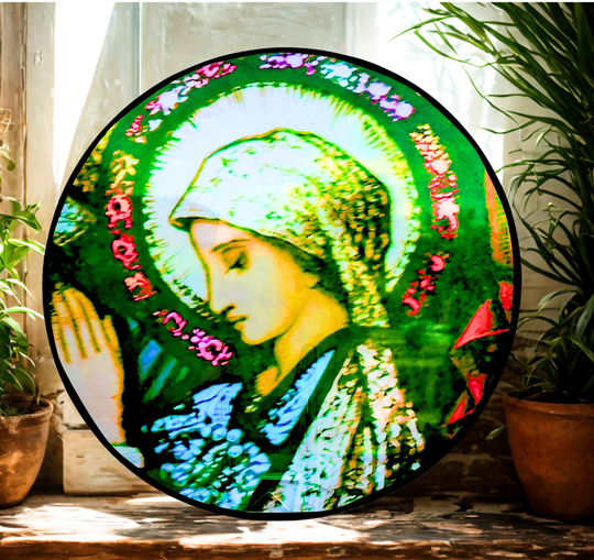 Praying Mary Large Roundel - Harry Clarke