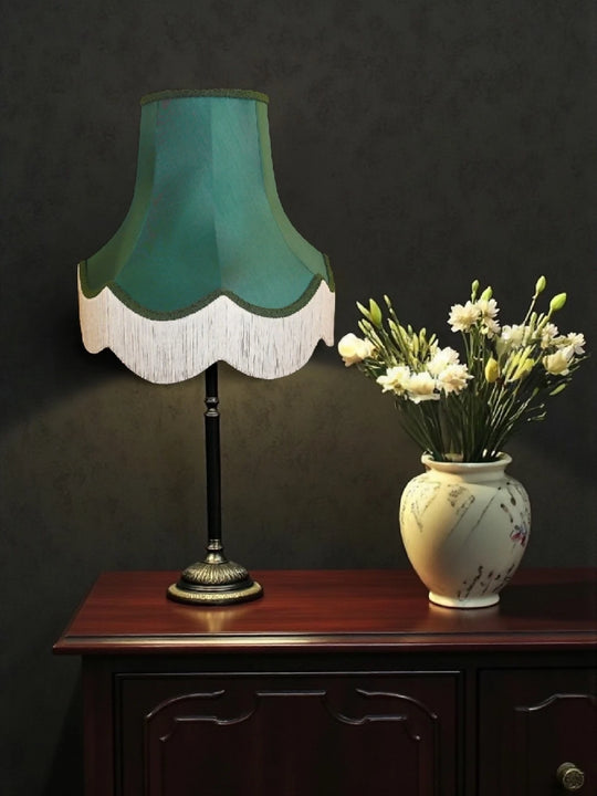 Dark forest green fabric lampshades - Available in 8 sizes