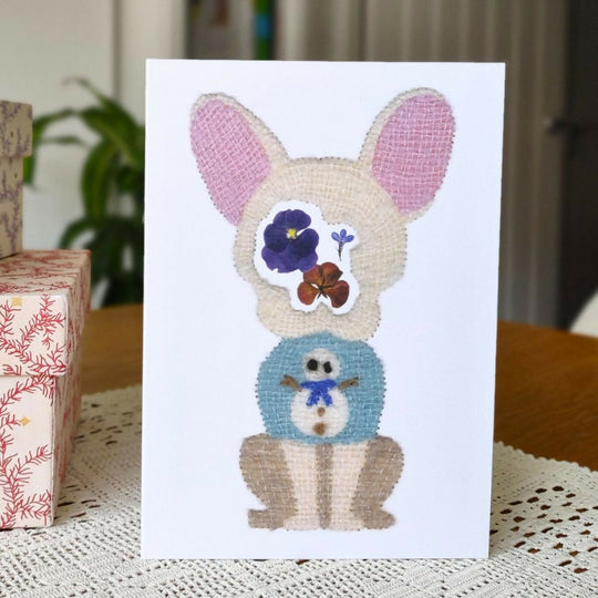 Quentin The Bulldog Christmas Card