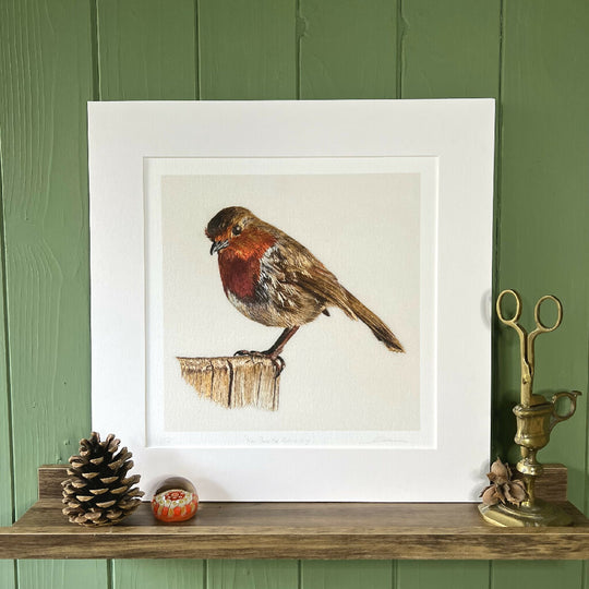 Limited Edition Fine Art Print ‘How Dare the Robins Sing’ Embroidery