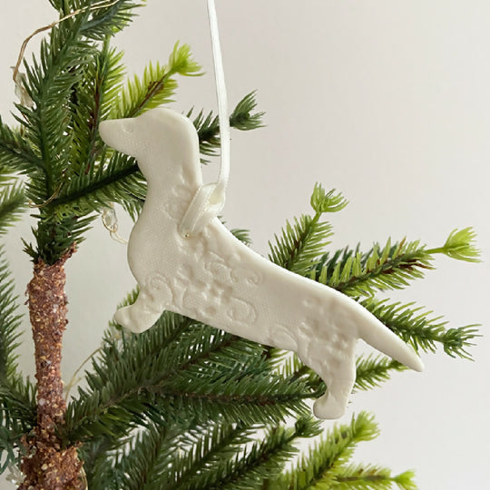Porcelain Dachshund Decoration