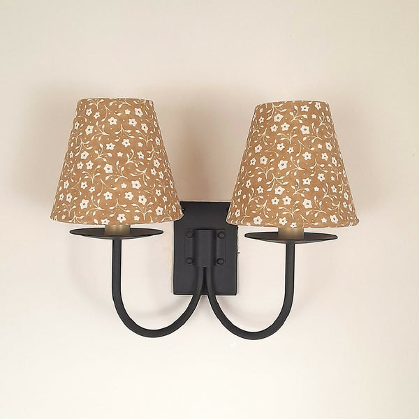 Milly Candle Clip Organic Cotton Lampshade in Nutmeg