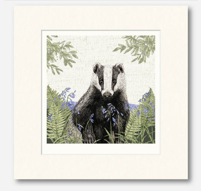 Badger -Signed and mounted Giclée Art Print