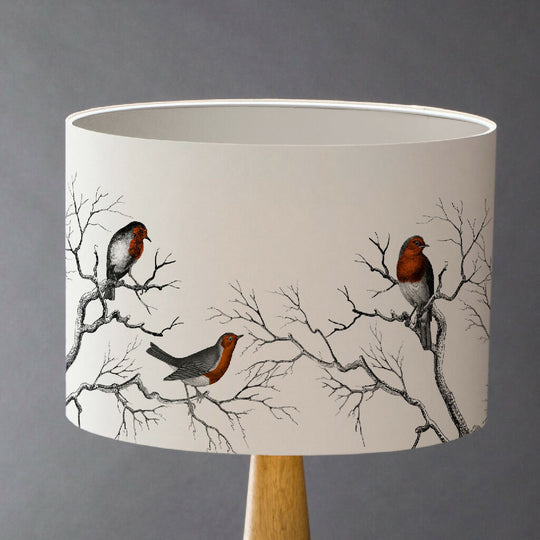 A Riot of Robins Lampshade – British Wildlife Collection
