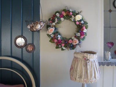 Spring Summer Rosey Posey Wreath