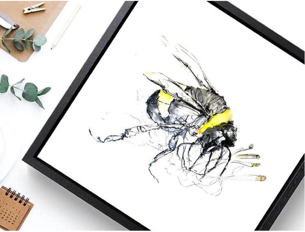 Limited Edition Bumble Bee Canvas Print – Country Living Marketplace