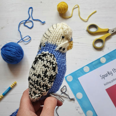 budgie knitting kit