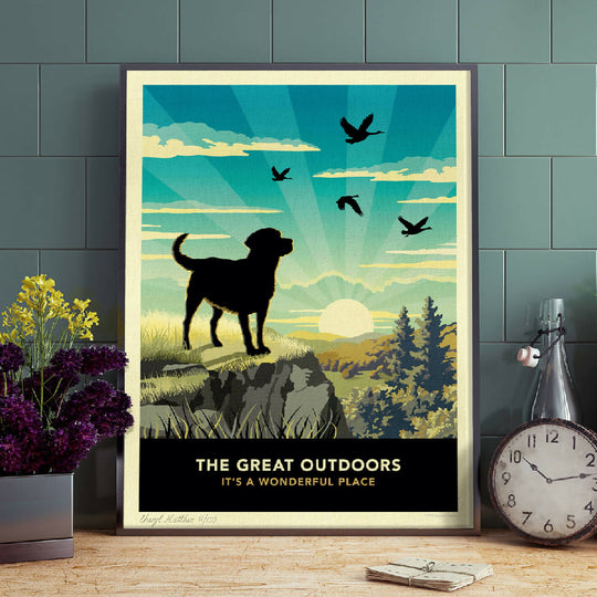 LABRADOR 'THE GREAT OUTDOORS’ LIMITED EDITION ART PRINT
