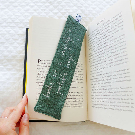 Book Magic Embroidered Bookmark