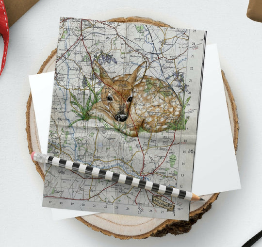 Bluebell Fawn Greeting Card