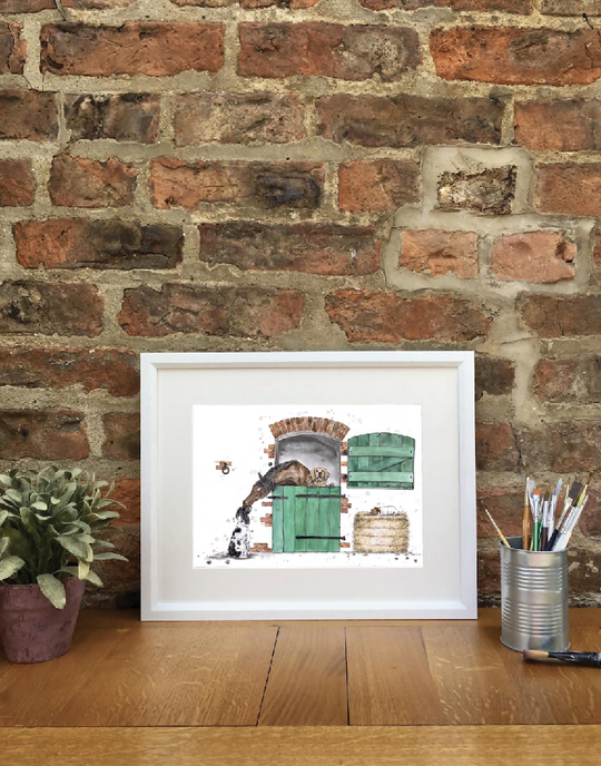 Stable Friends | Signed Limited Edition Print A4 size