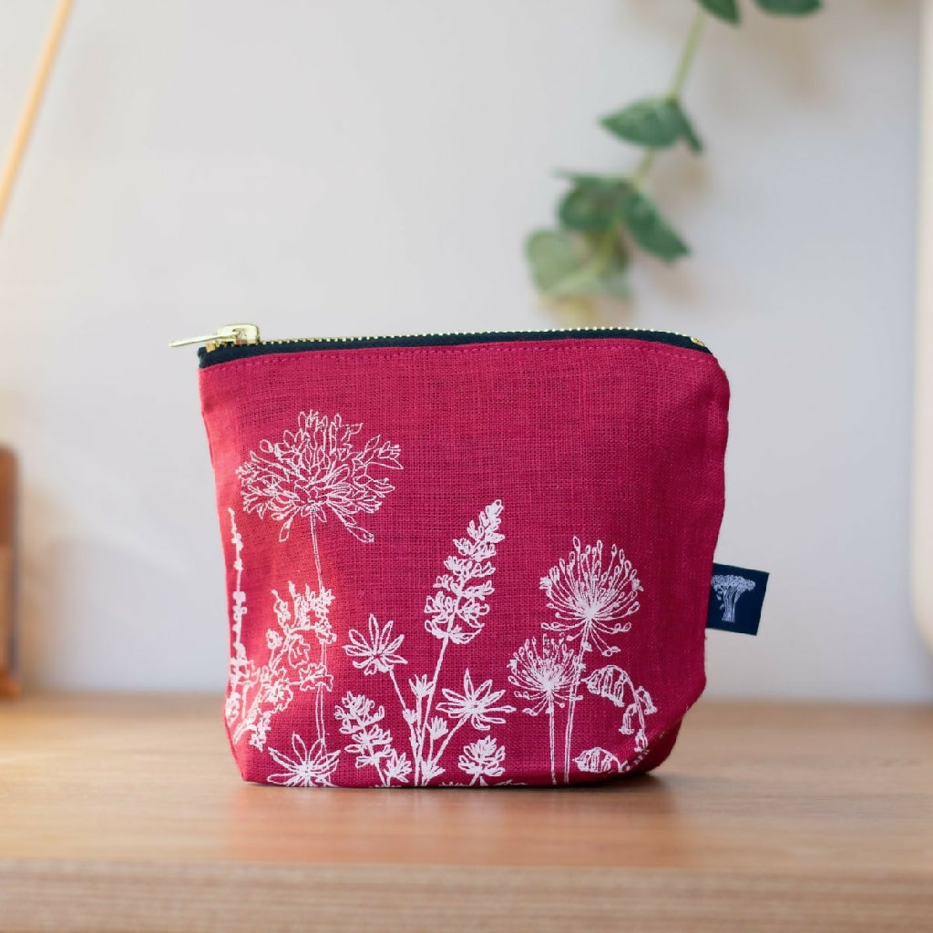 Linen Make Up Bag Garden Design