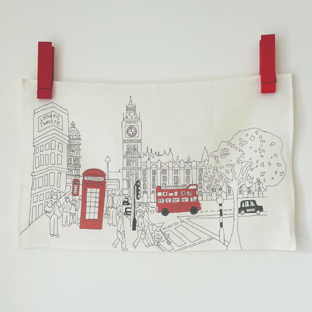 London Westminster Linen Tea Towel