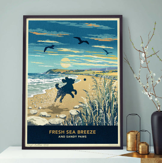 COCKAPOO 'BEACH FUN’ LIMITED EDITION ART PRINT