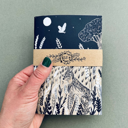 Moonlit Hare A6 Notebook