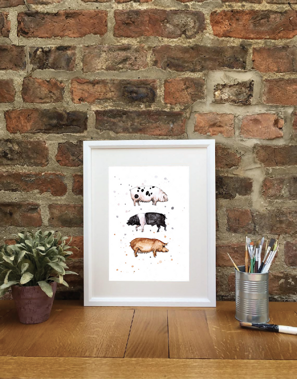Native Pigs | Signed Limited Edition Print