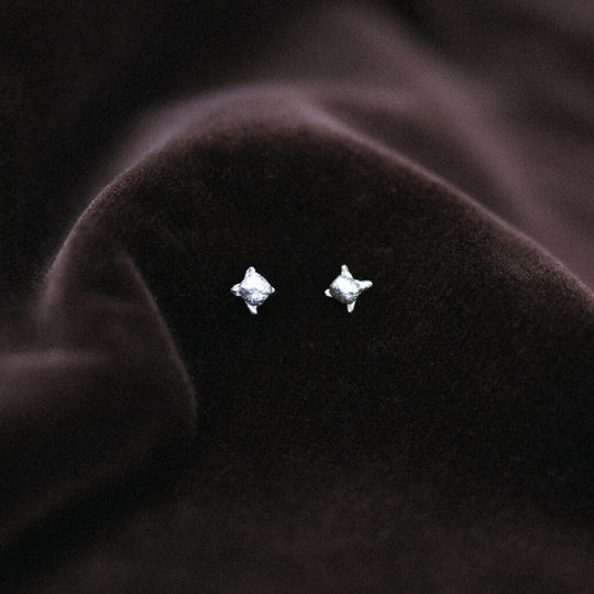 Clove Studs in Recycled Sterling Silver