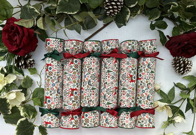 Liberty Print Fabric Christmas Crackers: Eco Reusable Holiday Decor