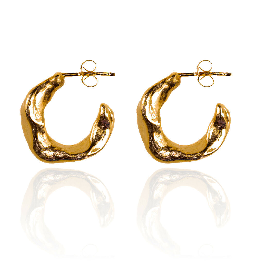 Crescent Beeswax Hoops