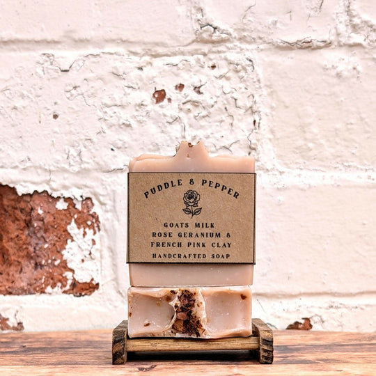Goats Milk, Rose Geranium & French Pink Clay