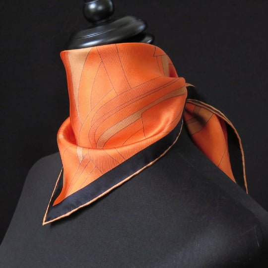 Magma | Aquarius Collection. Hand Rolled Silk Square