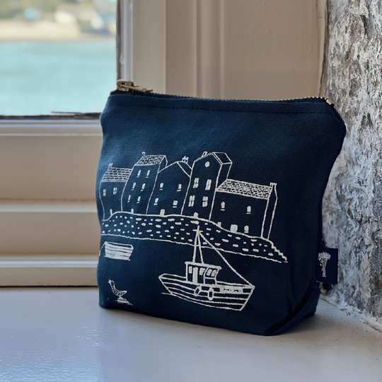 Linen Makeup Bag - Coastal Collection