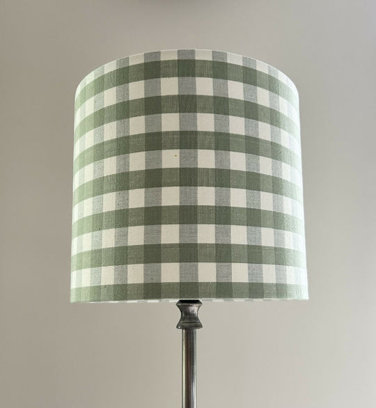'Gingham Green' Lampshade