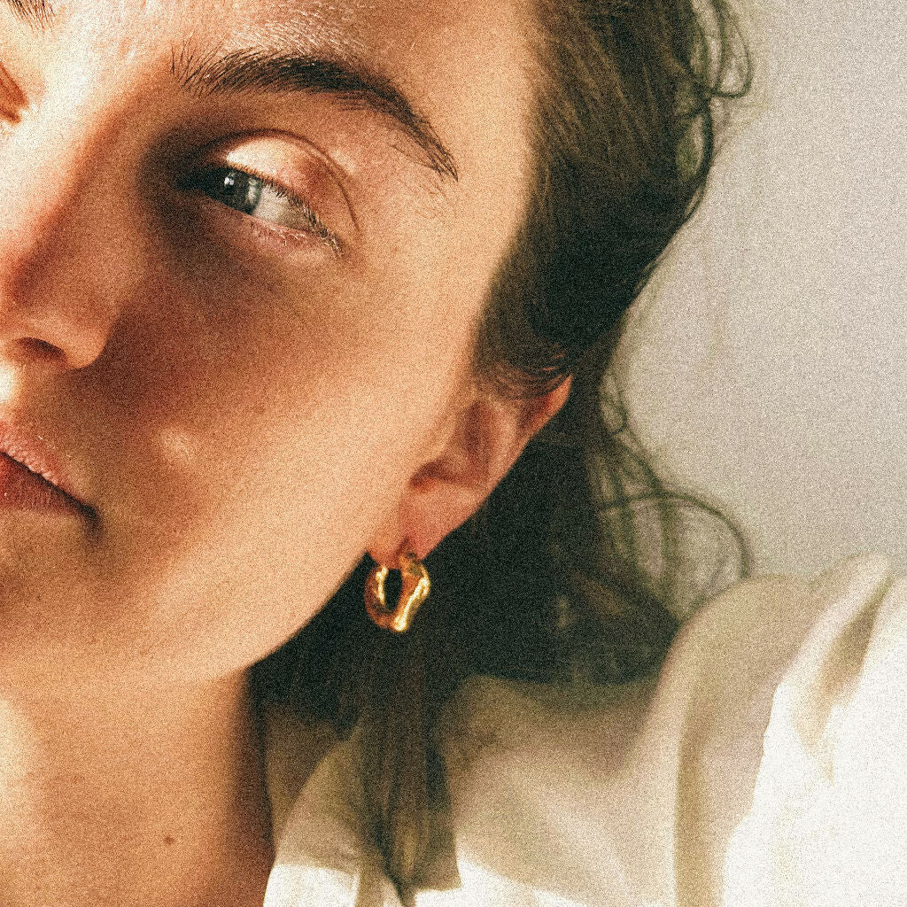 Crescent Beeswax Hoops