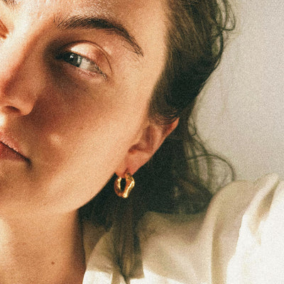 Crescent Beeswax Hoops