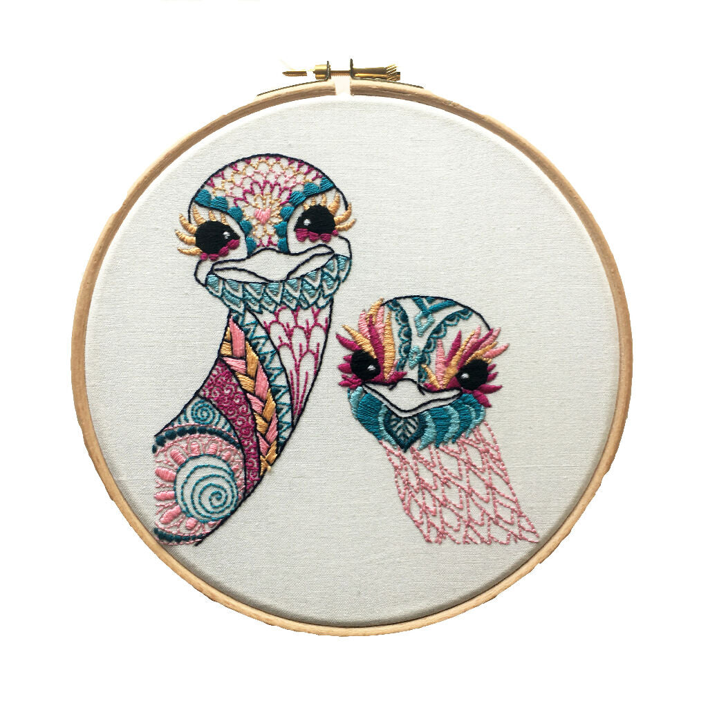 Ostrich Embroidery Kit
