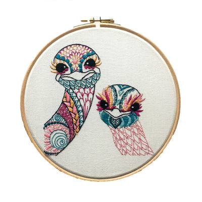 Ostrich Embroidery Kit
