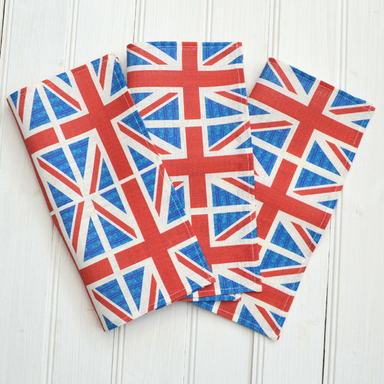 Set of Two Linen Napkins - 'Union Jack'