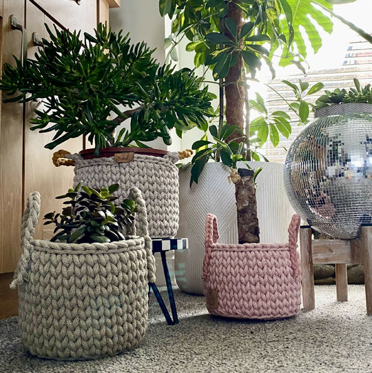 Lined Planter basket