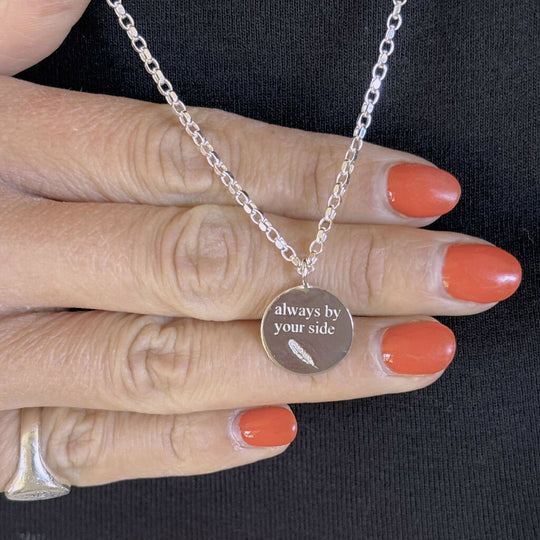 Sterling Silver Feather Necklace | Always By Your Side Gift