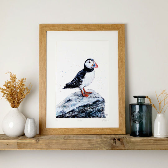 Puffin Limited Edition Print 'Noddy' | Jina Gelder Illustration