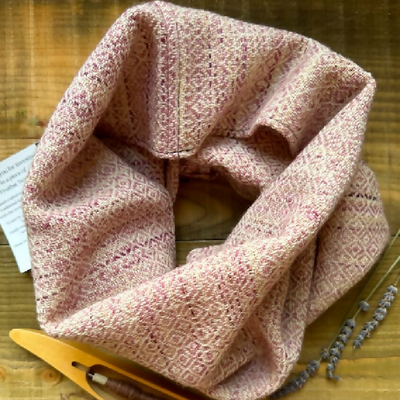 Clover Fields Painted Diamonds British Wool Cowl