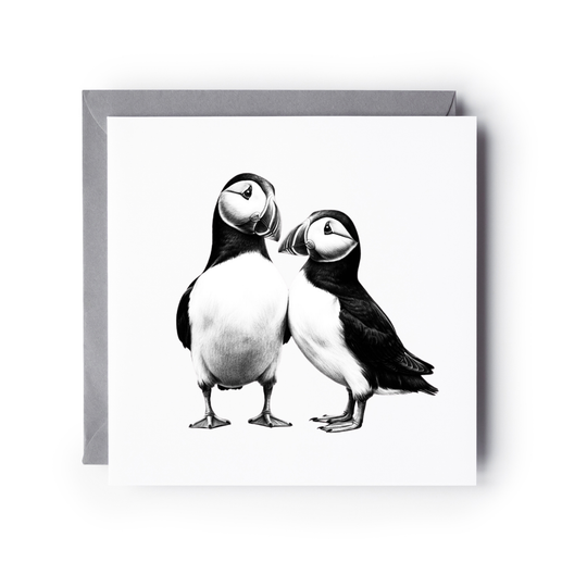 Puffin Love Greeting Card