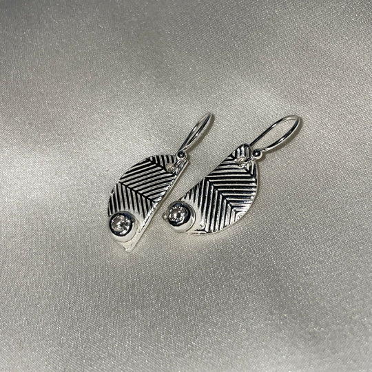 Moon Sterling Silver Fine Earrings