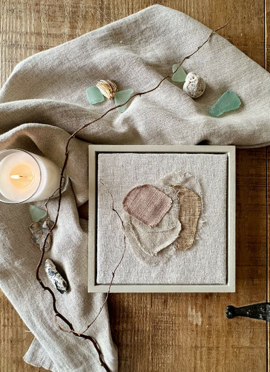 Sea Glass IV Textile Art