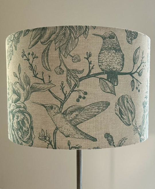 'Hummingbirds & Roses' Lampshade