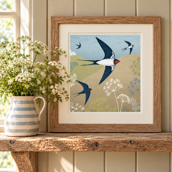 Swallow -Signed and mounted Giclée Art Print