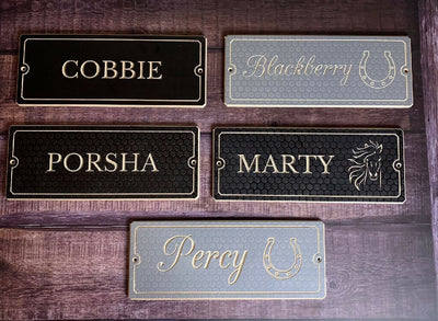 Wooden Engraved Stable Name Plaque