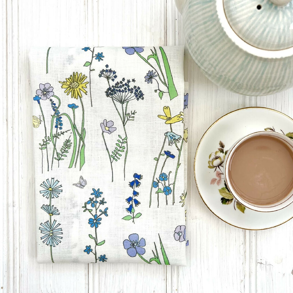 Wildflower Linen Tea Towel