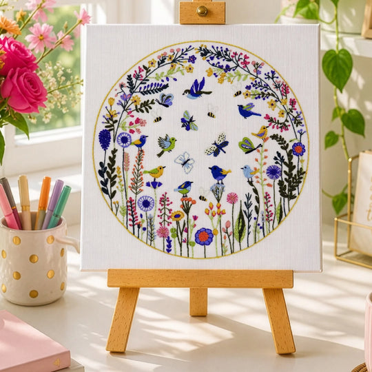 Pollinator Party Hand Embroidery Kit