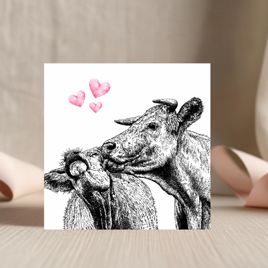 Udderly In Love Greeting Cards